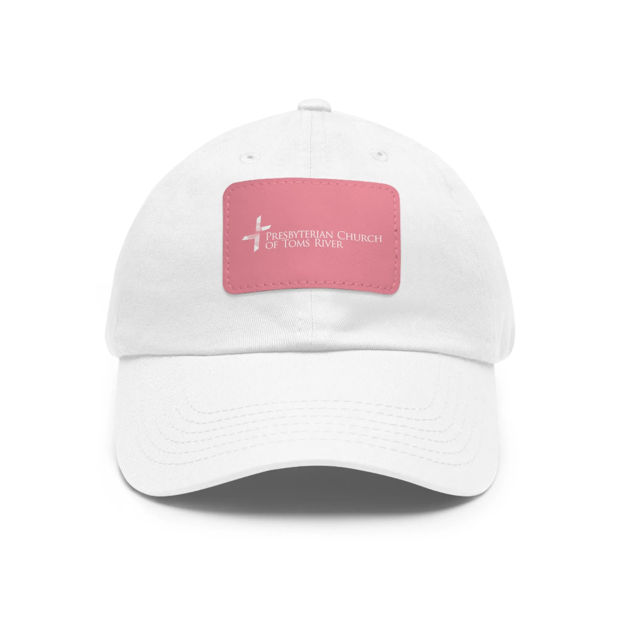 Logo Cross Dad Hat with Leather Patch (Rectangle)