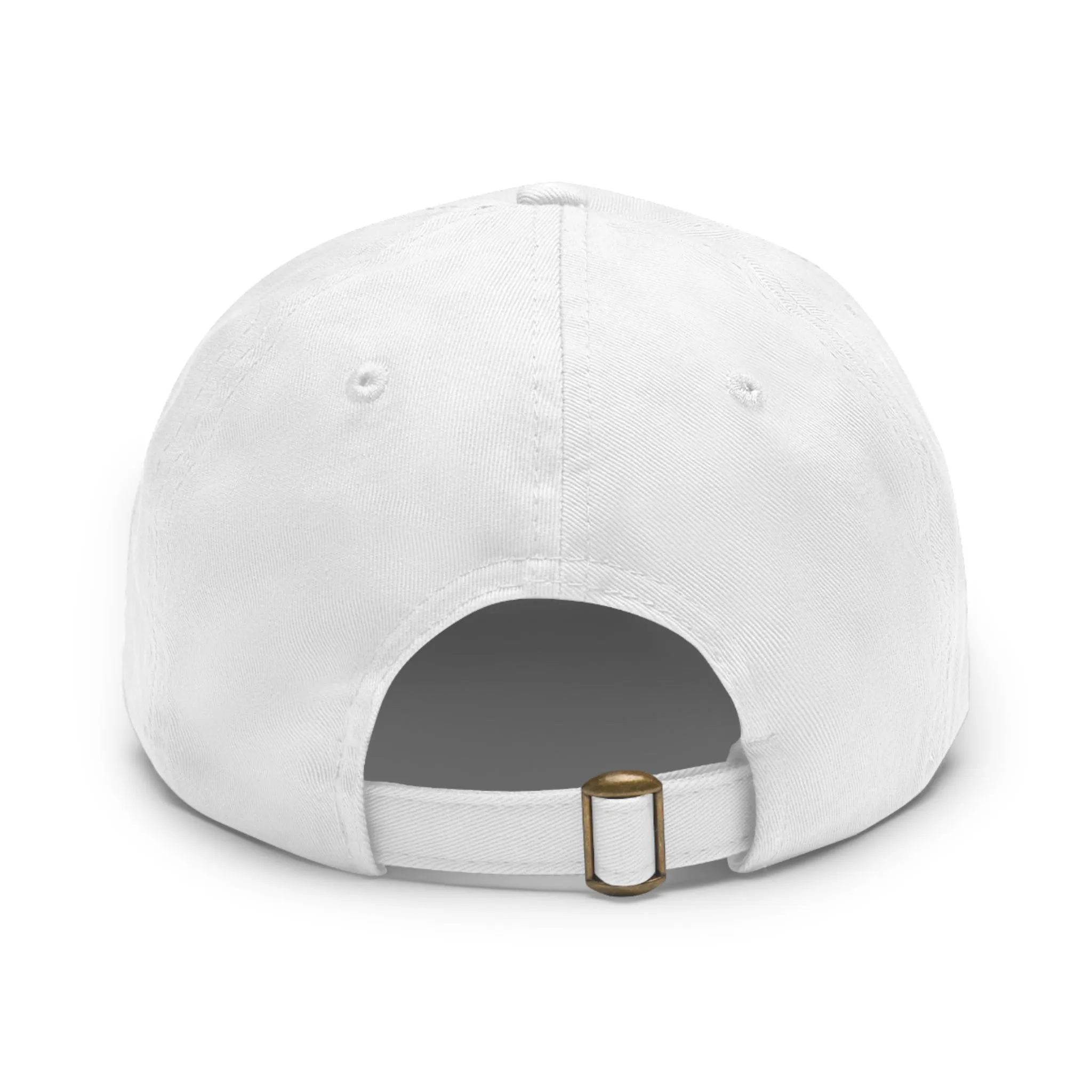 Logo Cross Dad Hat with Leather Patch (Rectangle)