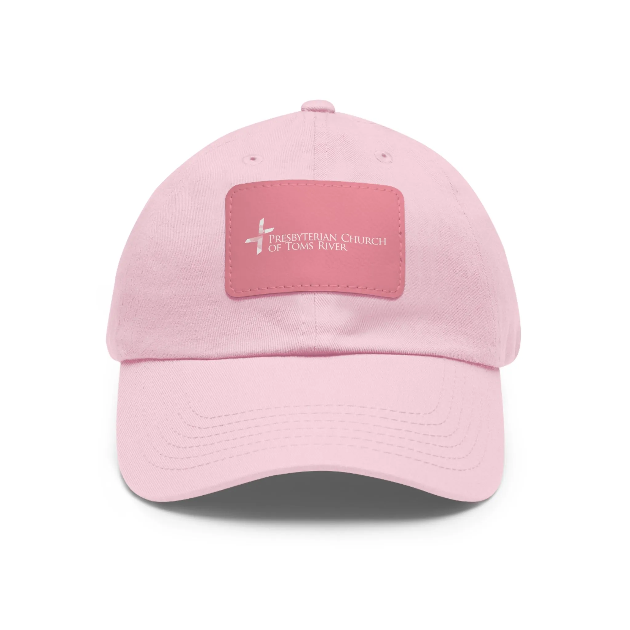 Logo Cross Dad Hat with Leather Patch (Rectangle)