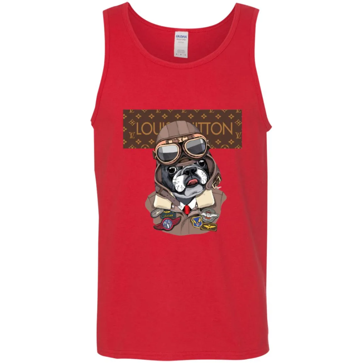 Louis Vuitton T-shirt Style Dogs T-shirt Men Cotton Tank