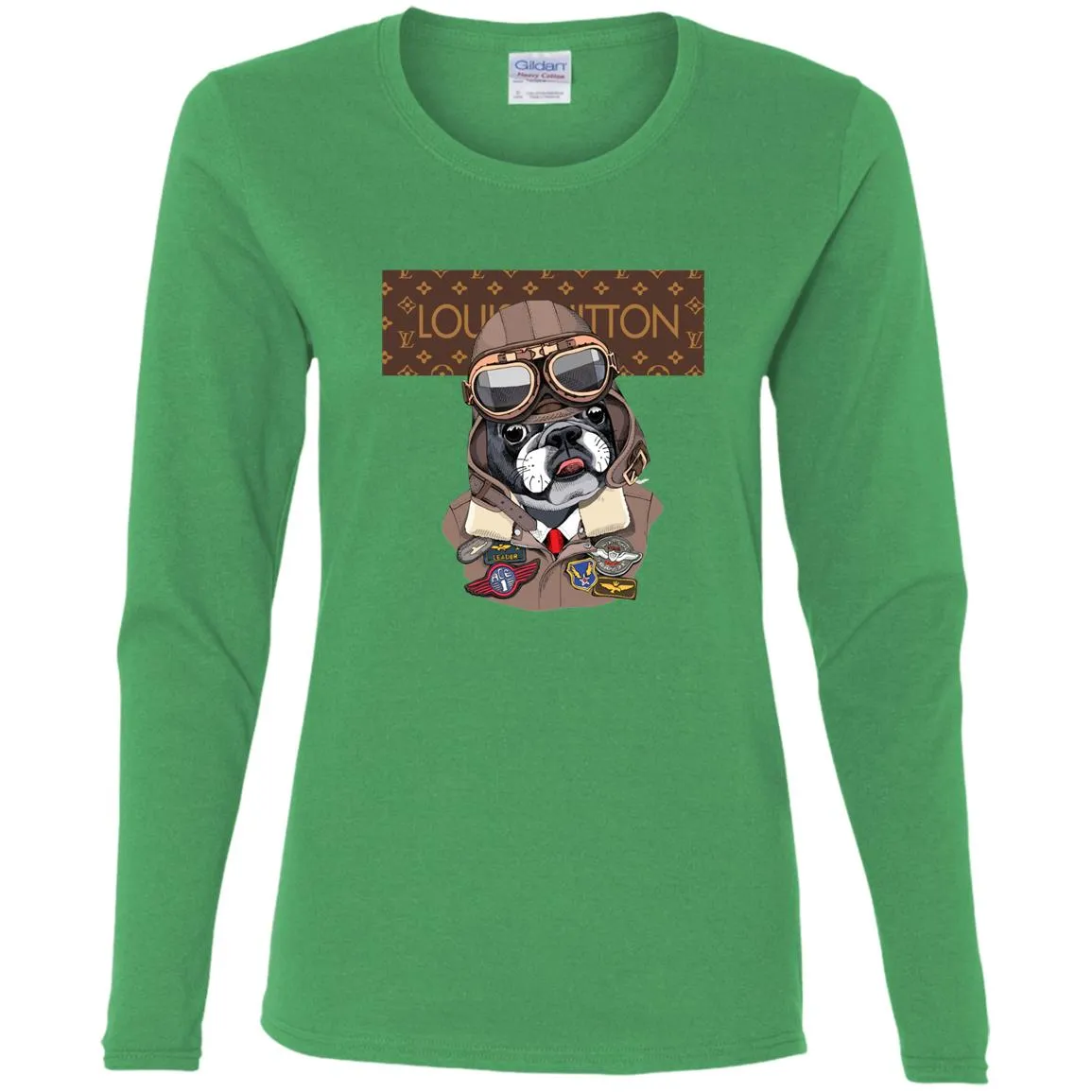 Louis Vuitton T-shirt Style Dogs T-shirt Women Long Sleeve Shirt