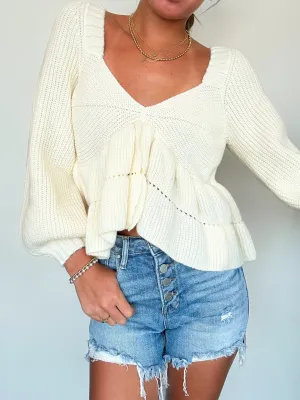 Madelyn Sweetheart Sweater Top