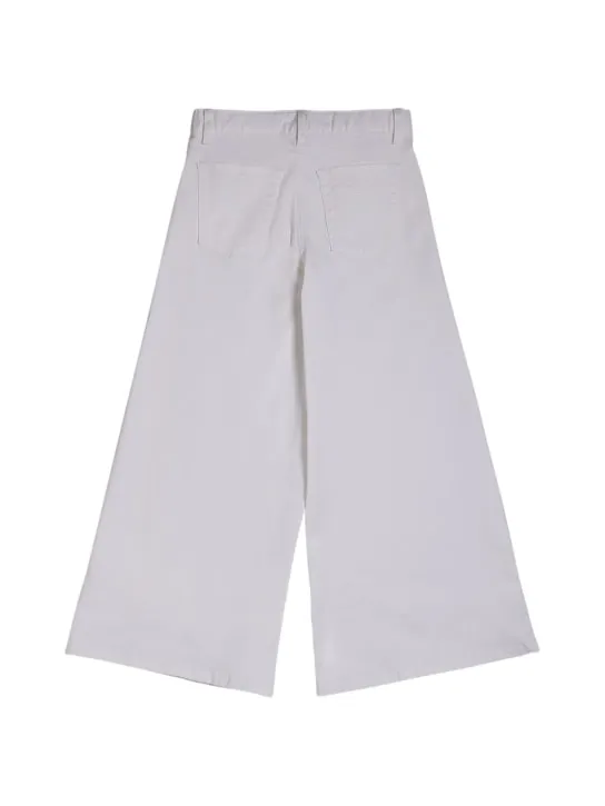 Marni Junior   Wide stretch cotton blend pants 