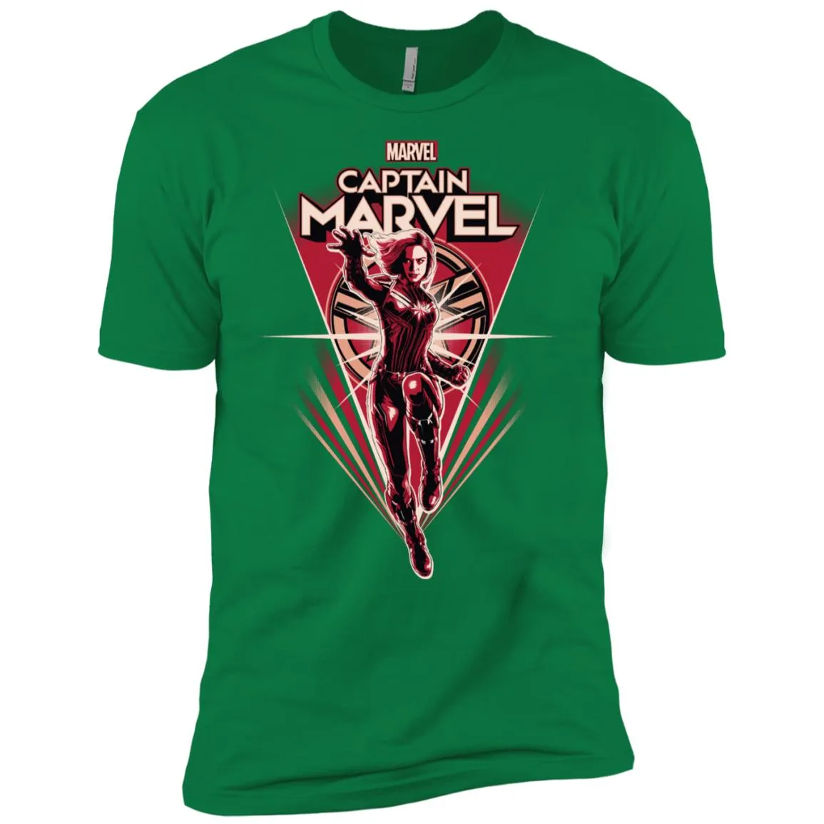 Marvel Captain Marvel Retro Style Flight Men Short Sleeve T-Shirt