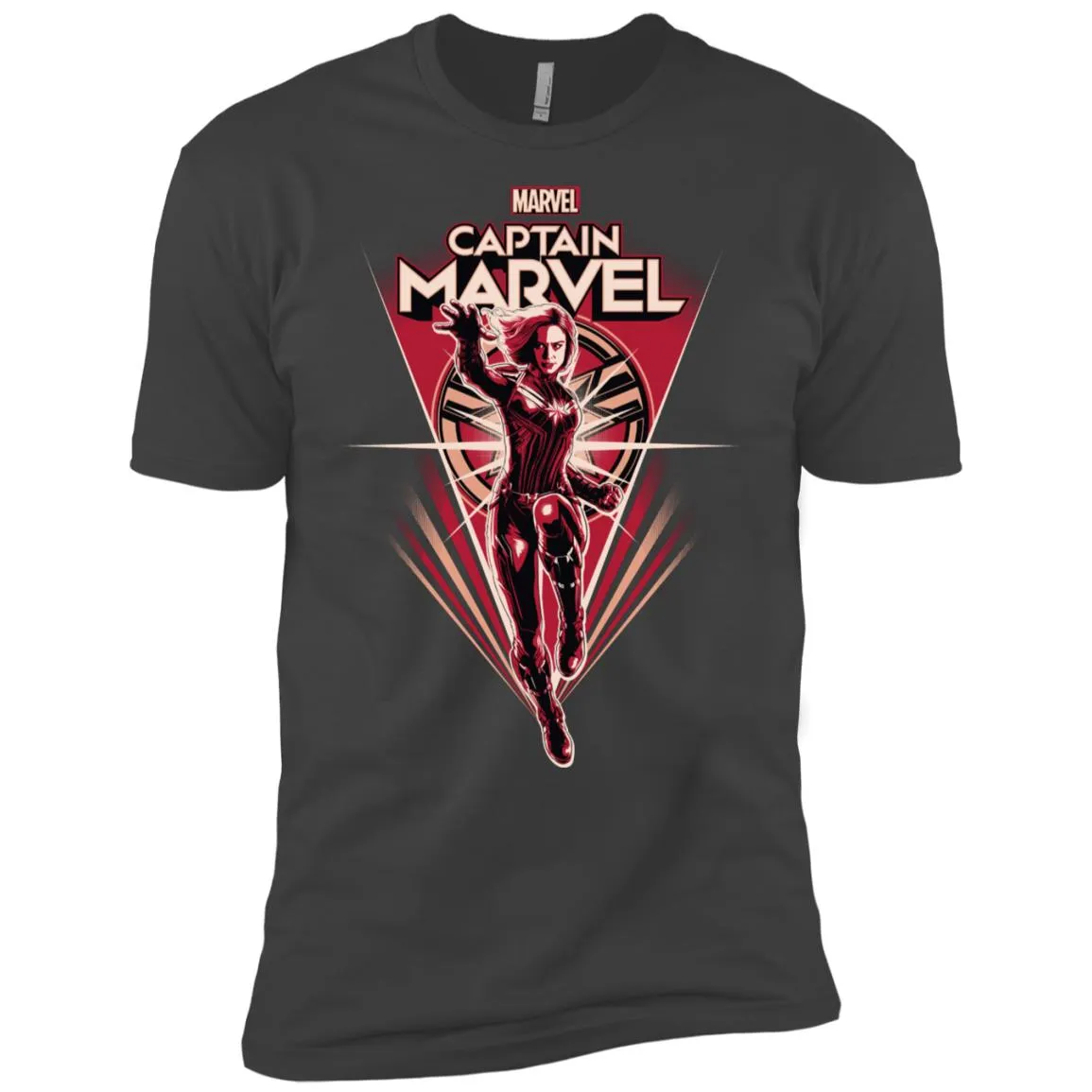 Marvel Captain Marvel Retro Style Flight Men Short Sleeve T-Shirt