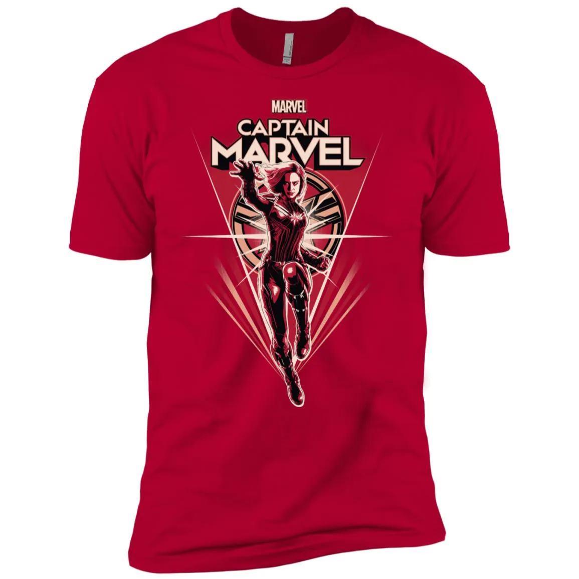 Marvel Captain Marvel Retro Style Flight Men Short Sleeve T-Shirt