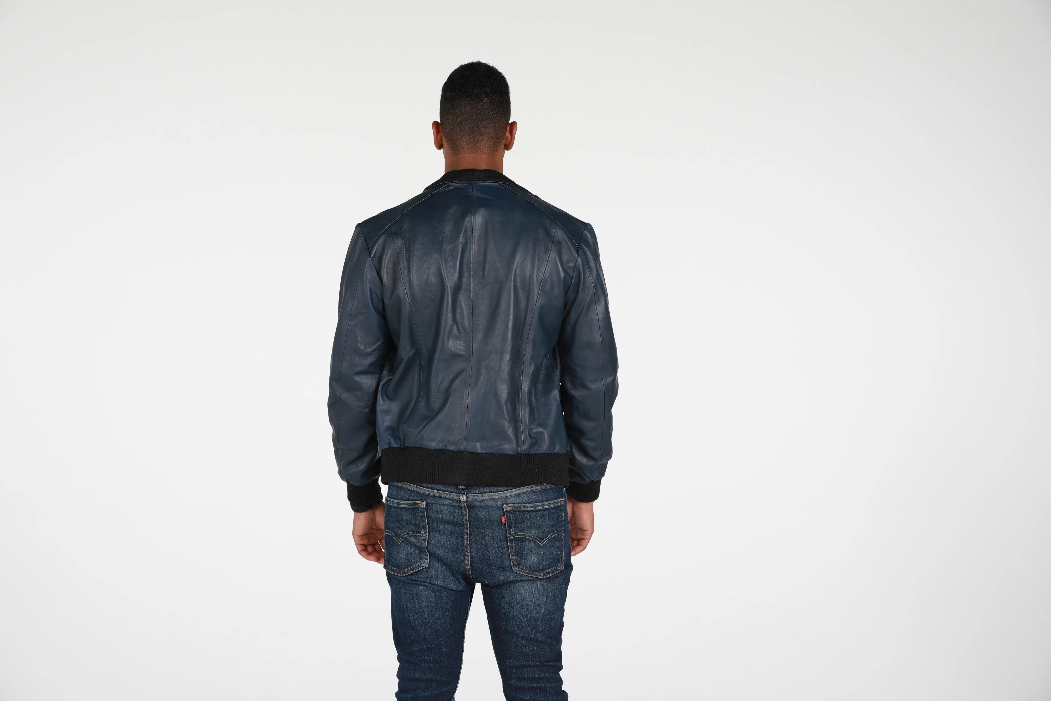 Mens Calypso Bomber Leather Jacket