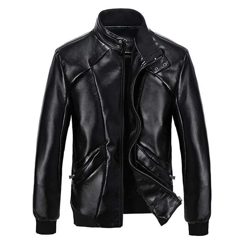 Mens Calypso Bomber Leather Jacket