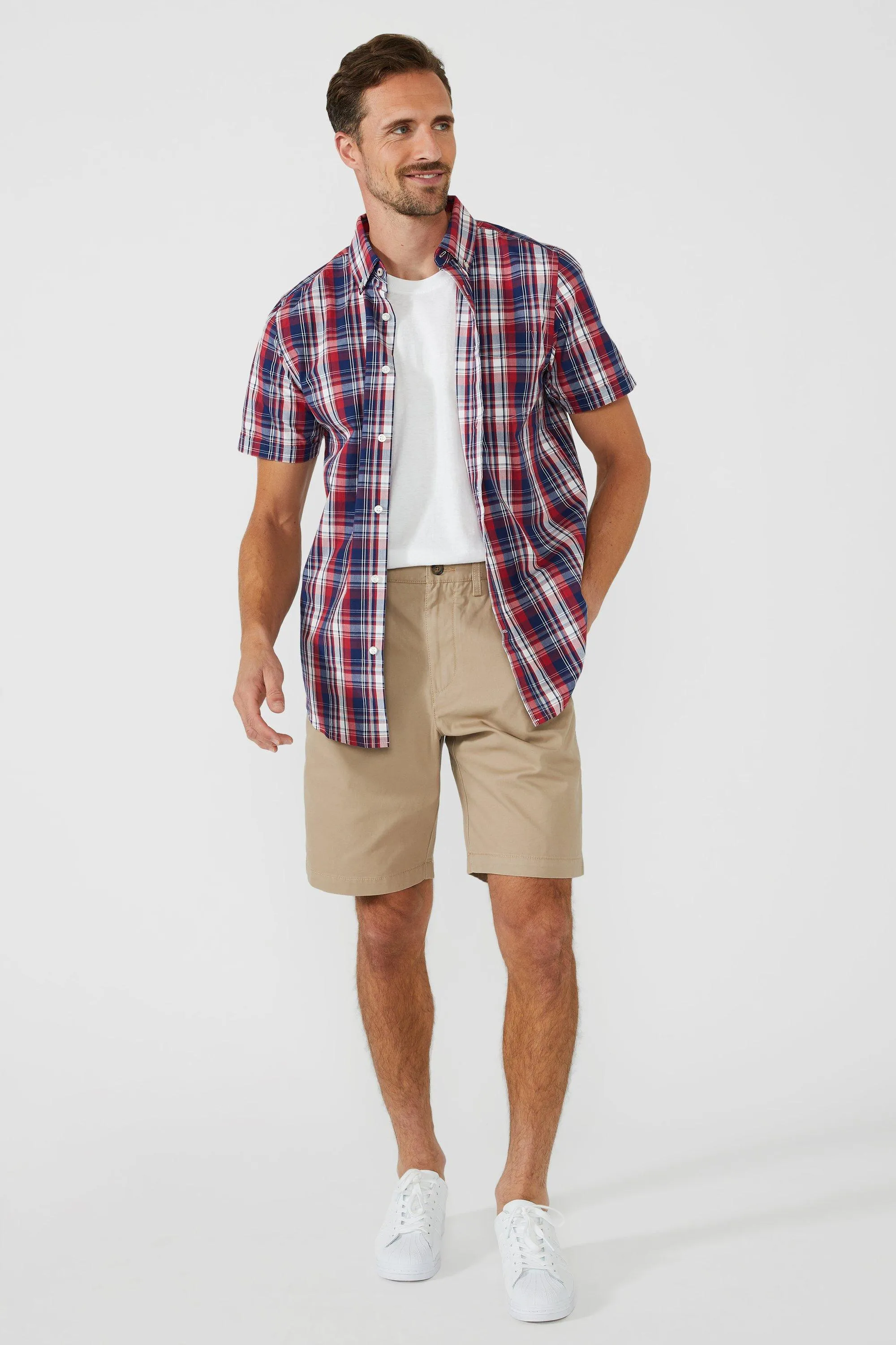 Mens Flex Waist Chino Shorts