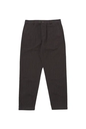 Military Chino Italian Pinstripe - Brown