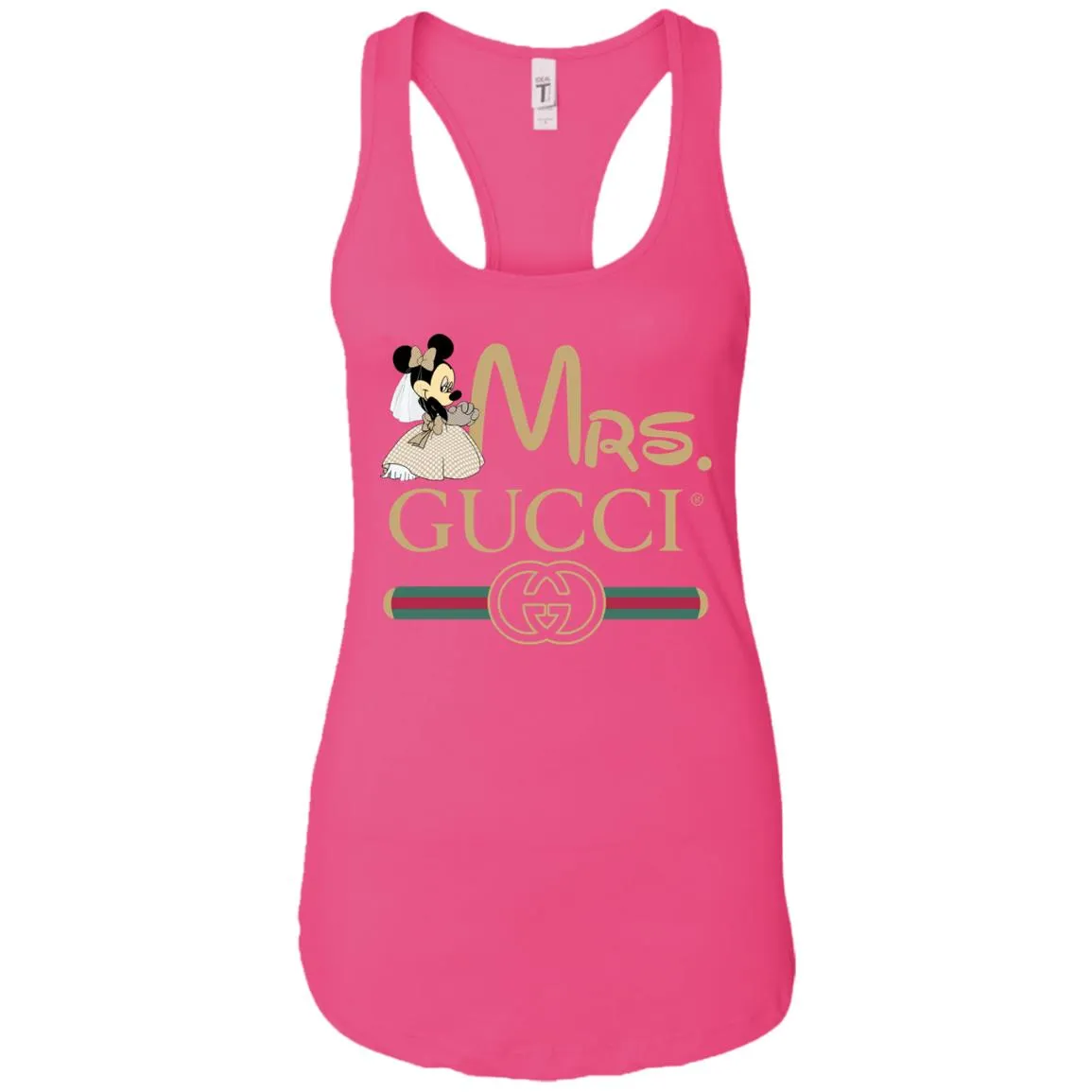 Mrs Minnie Gucci Couple Disney Shirt Valentine's Day T-shirt Women Tank Top