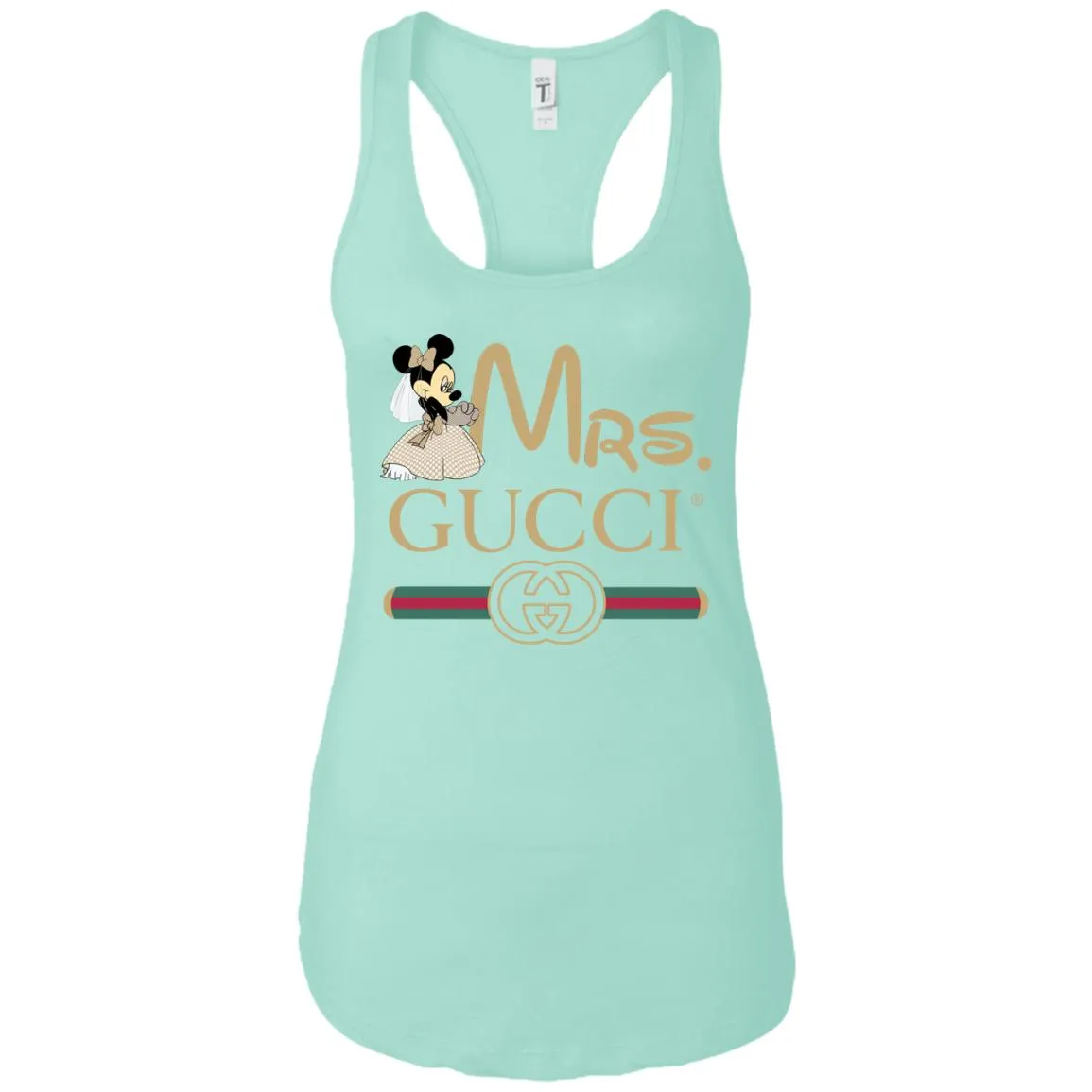 Mrs Minnie Gucci Couple Disney Shirt Valentine's Day T-shirt Women Tank Top