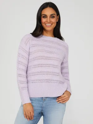 Natalie – Drop Shoulder Crew Neck Sweater