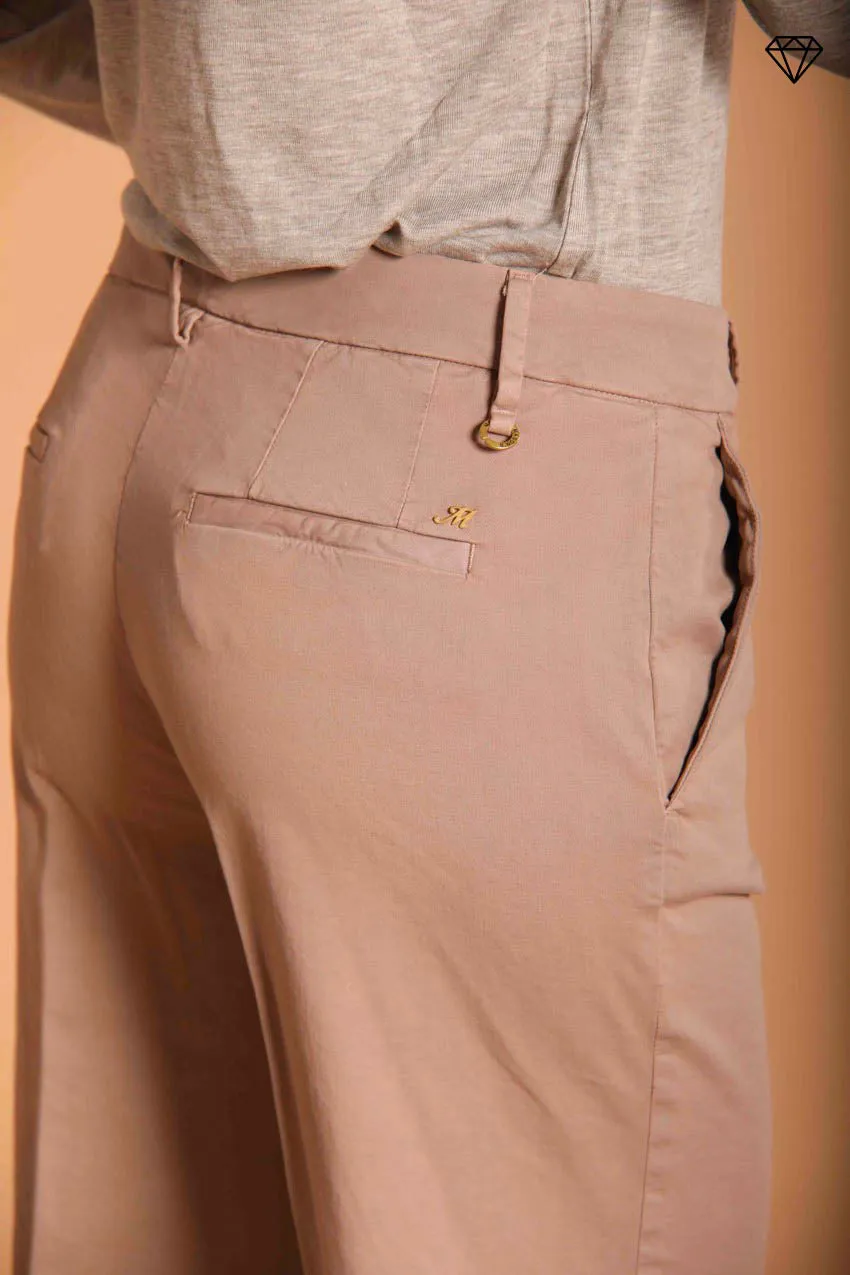 New York Straight pantalone chino donna in gabardina ①