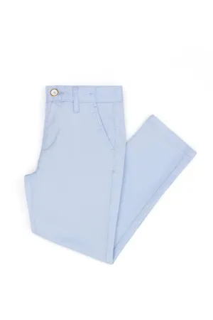 Pantalon garçon en toile bleu clair-1578679VR003