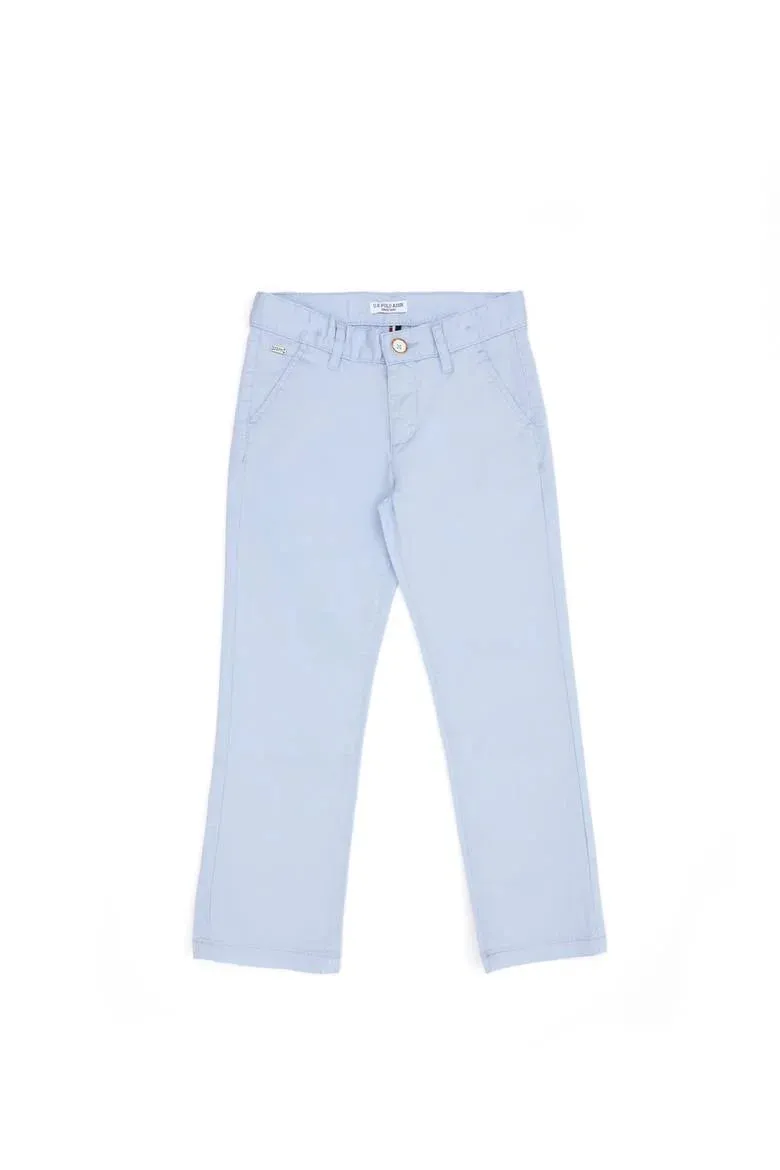 Pantalon garçon en toile bleu clair-1578679VR003