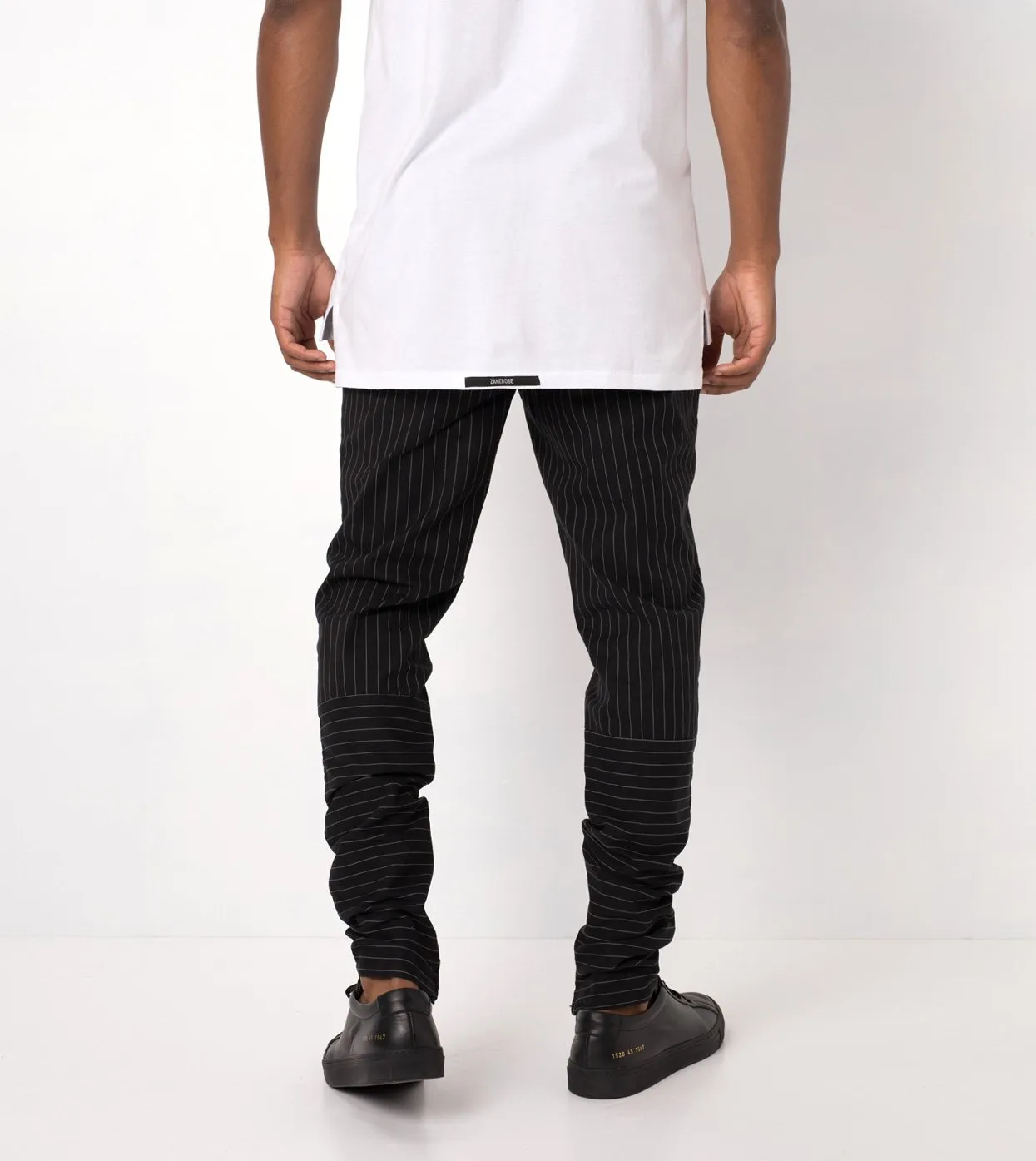 Pinstripe Unblockshot Chino Black/White - Sale