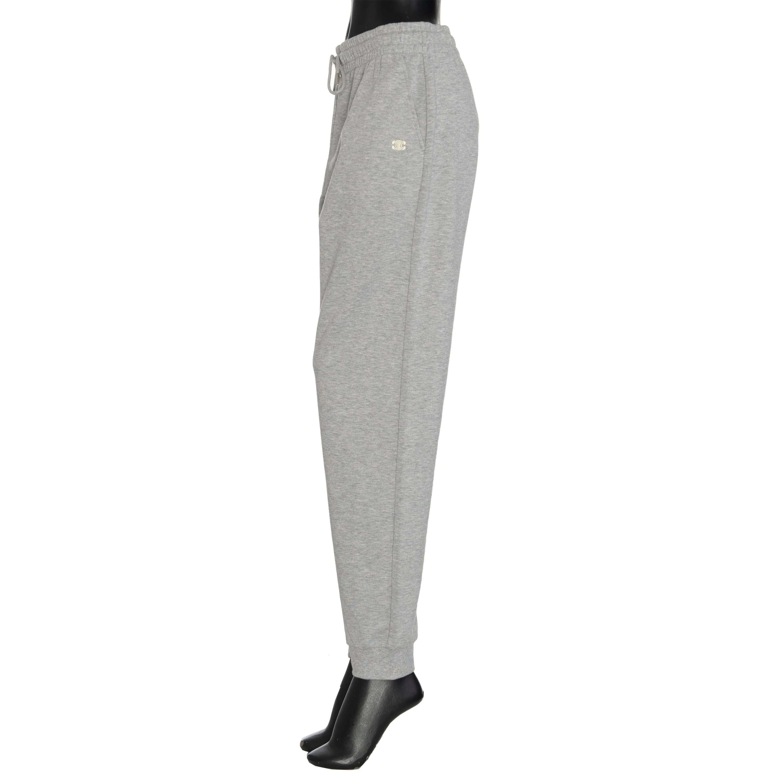 "Triomphe" Track Pants In Grey Cotton & Cashmere