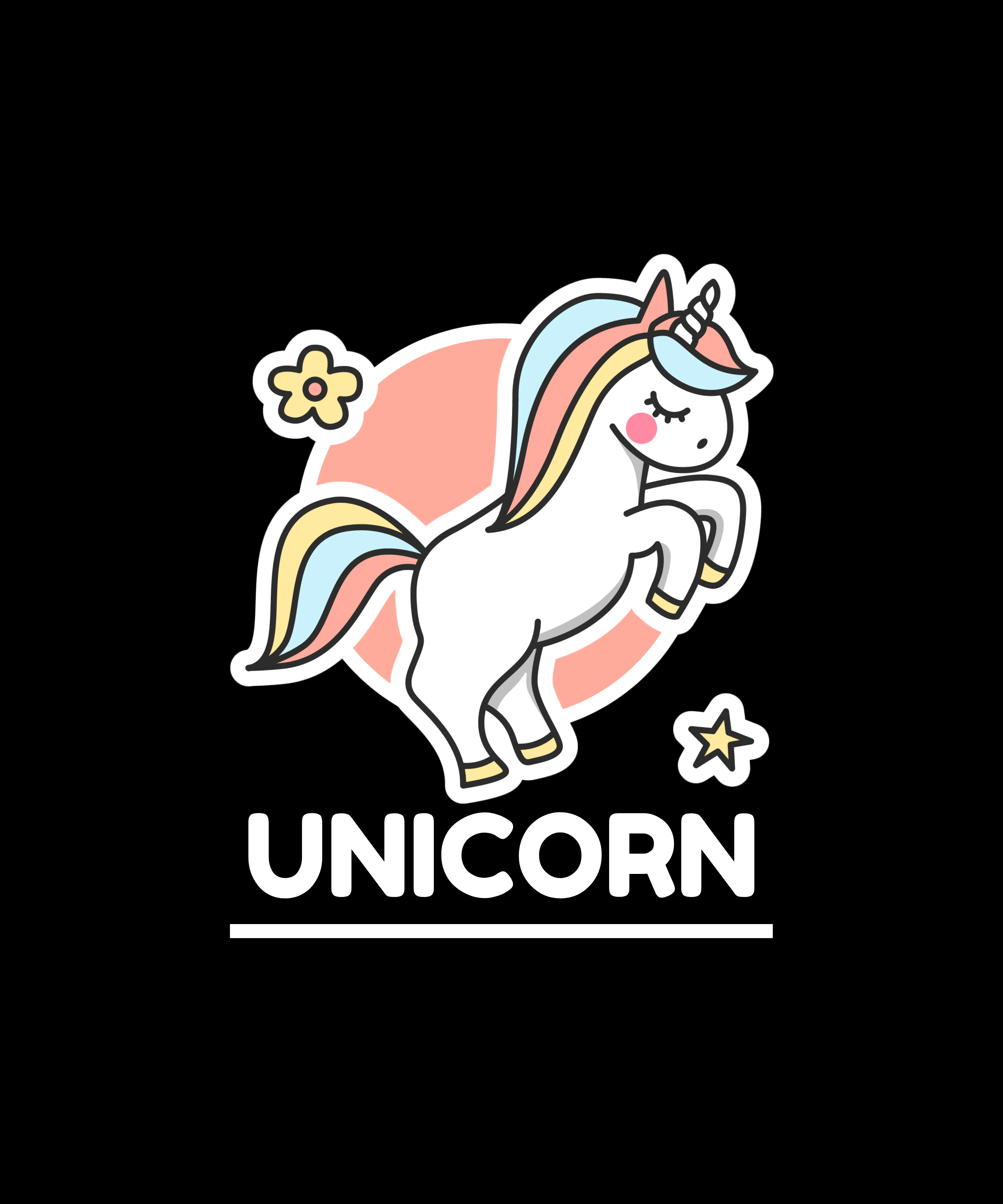 "UNICORN" KIDS HALF-SLEEVE T-SHIRTS