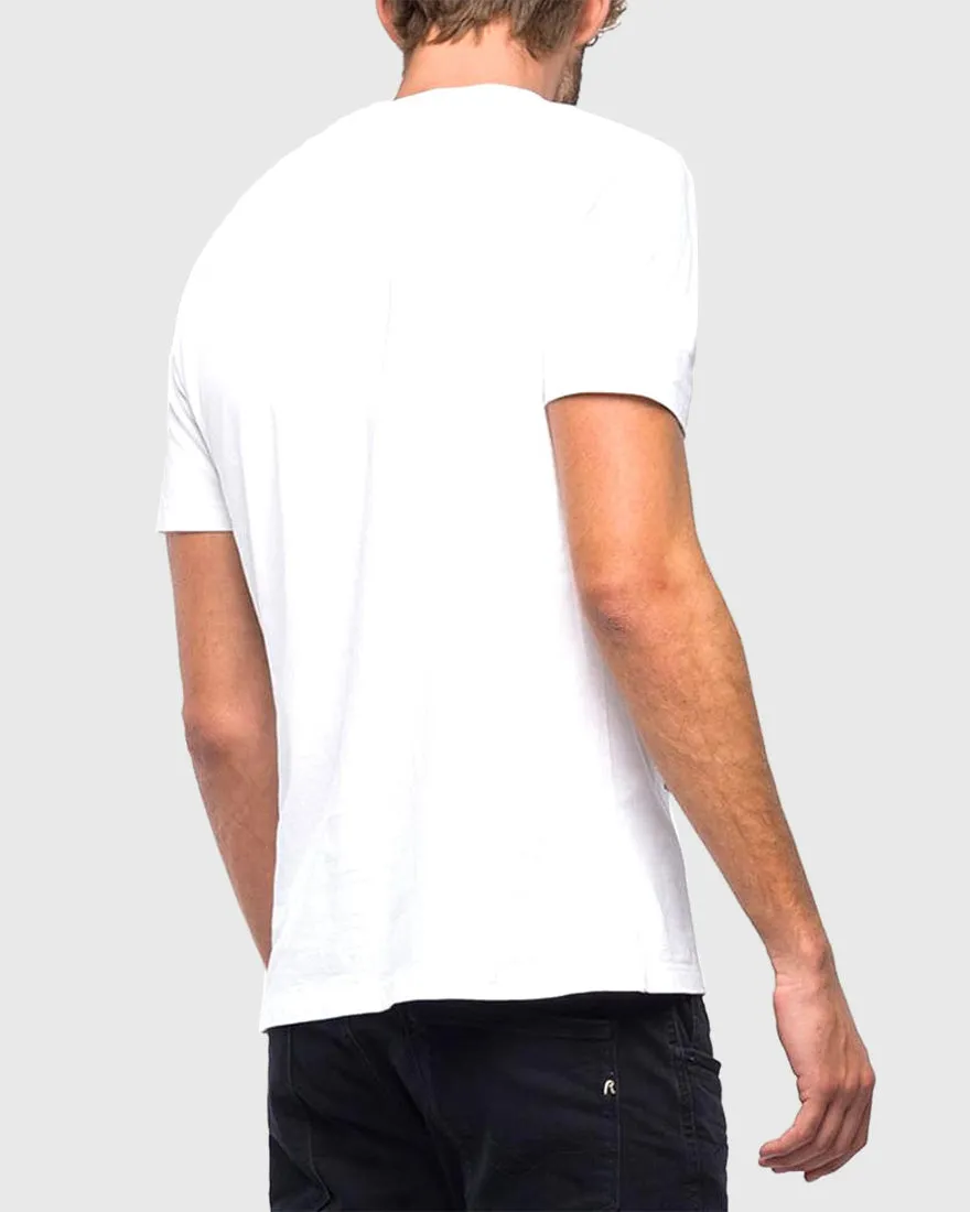 REPLAY M37312660 DIGITAL PRINT WHITE CREW T-SHIRT