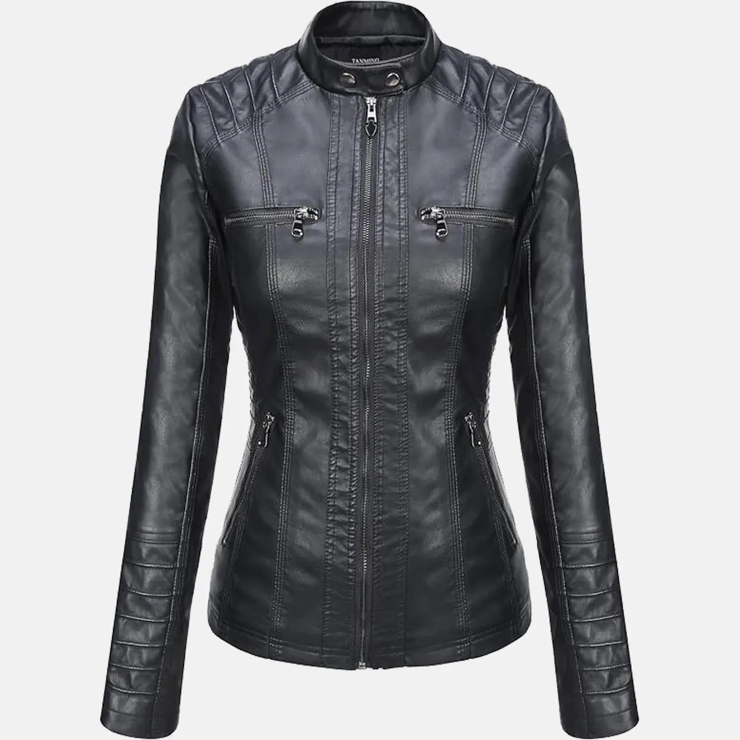 Roslyn Hooded Leather Bomber Jacket for Women | Order Now