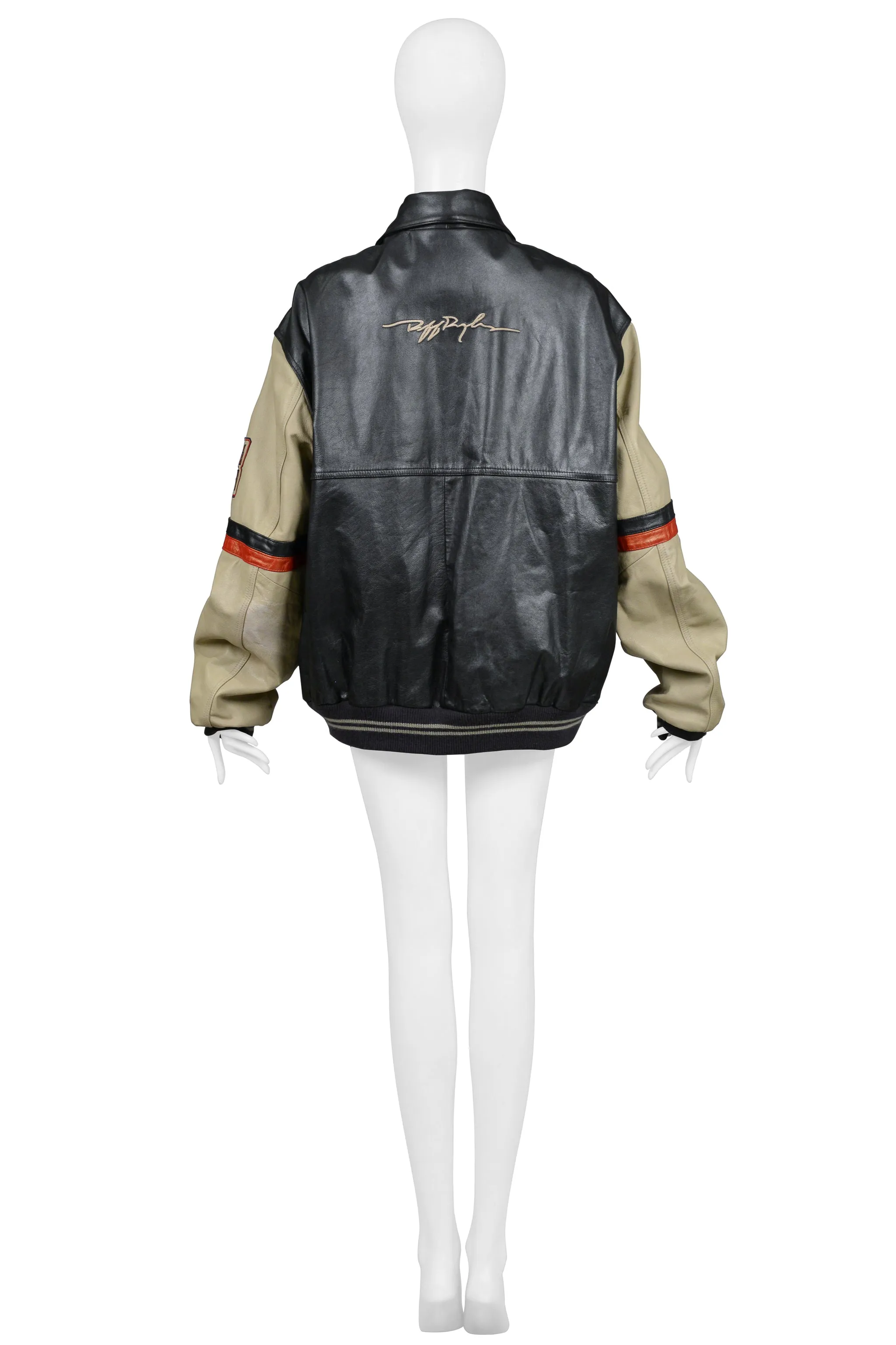 RUFF RYDERS UNISEX LEATHER BOMBER JACKET