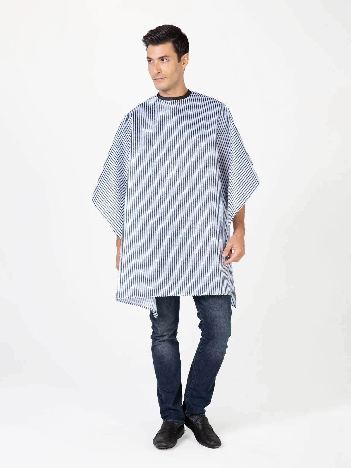 Seersucker Barber Cape