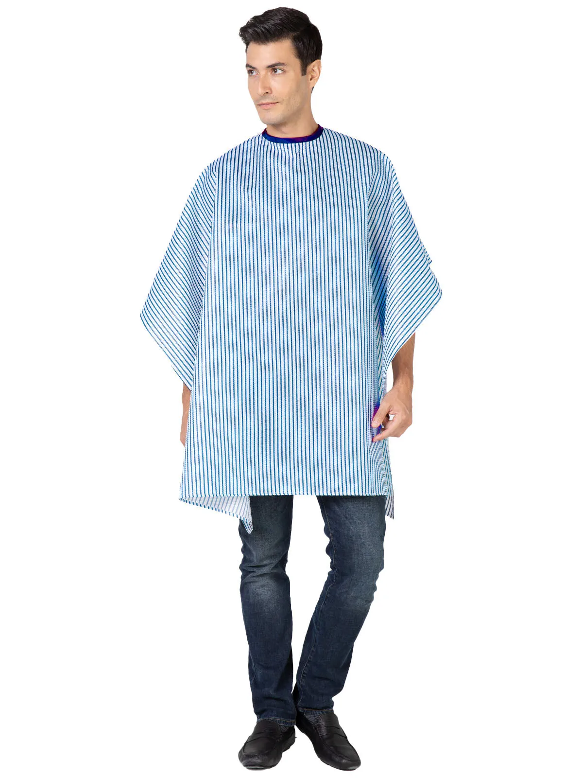 Seersucker Barber Cape