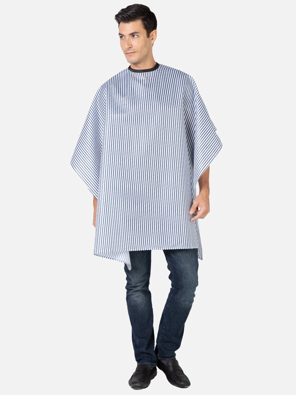 Seersucker Barber Cape