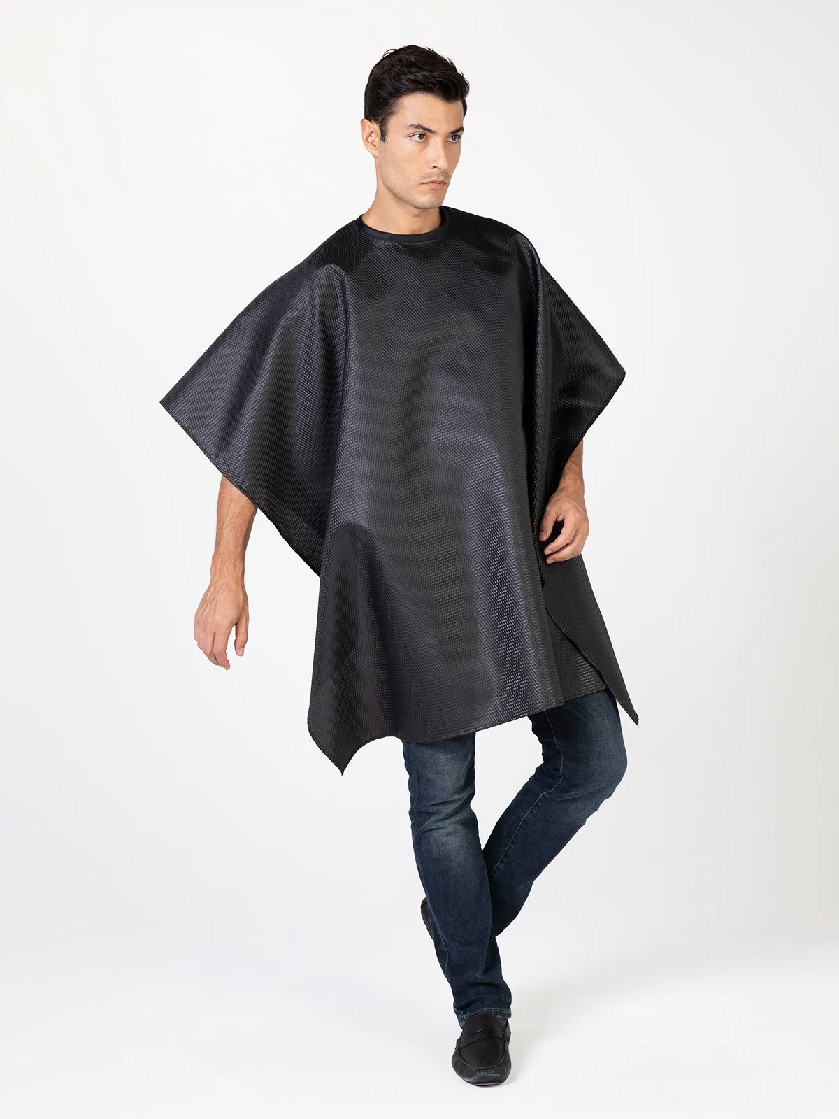 Seersucker Barber Cape