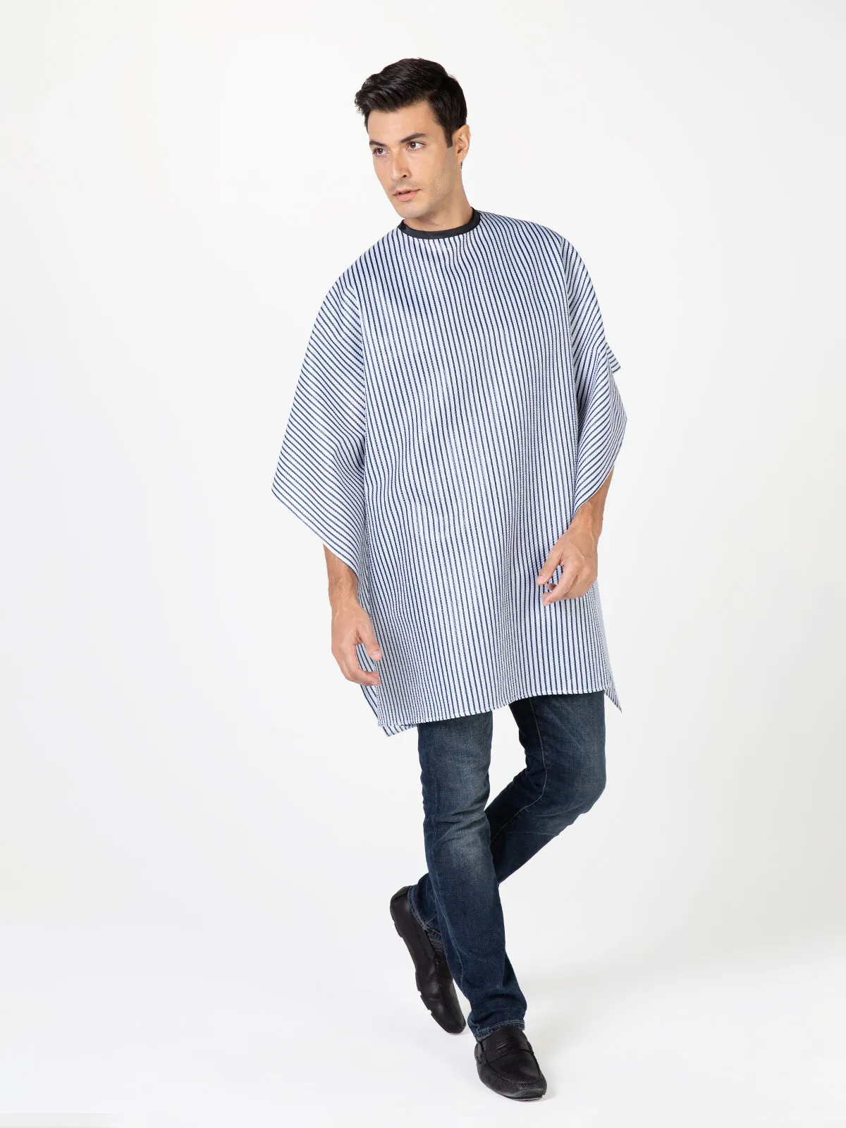 Seersucker Barber Cape