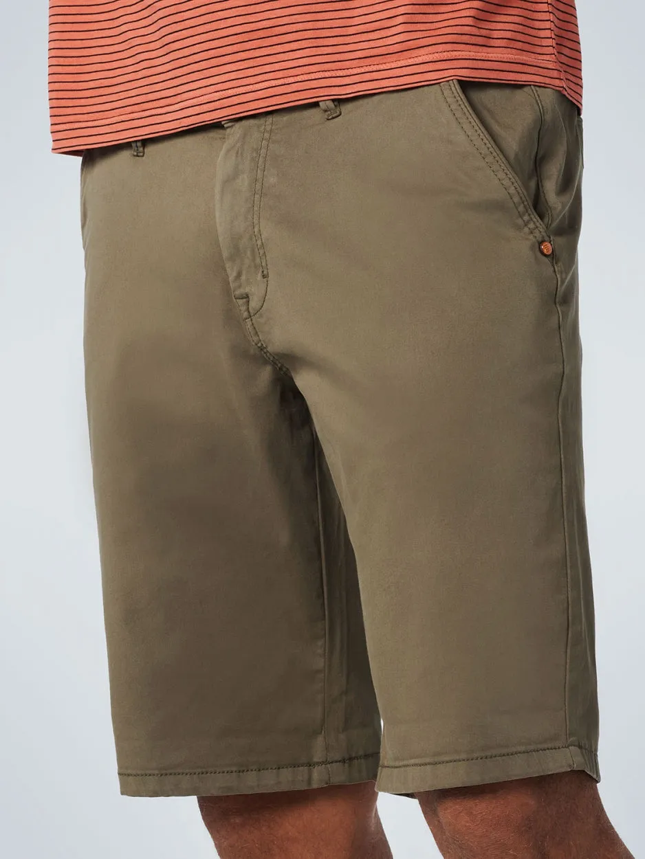 Short Chino Garment Dyed Twill Stretch | Army