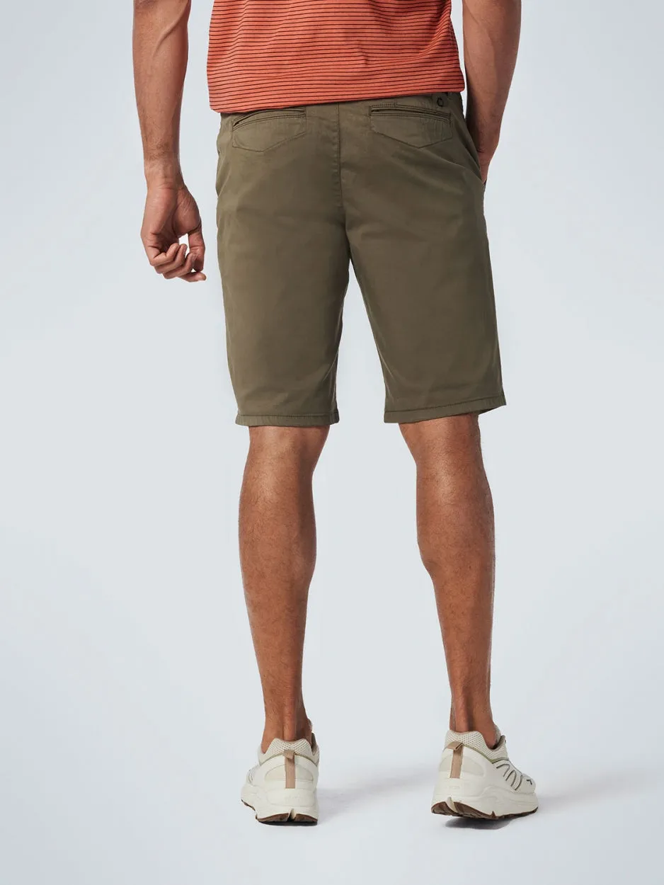 Short Chino Garment Dyed Twill Stretch | Army