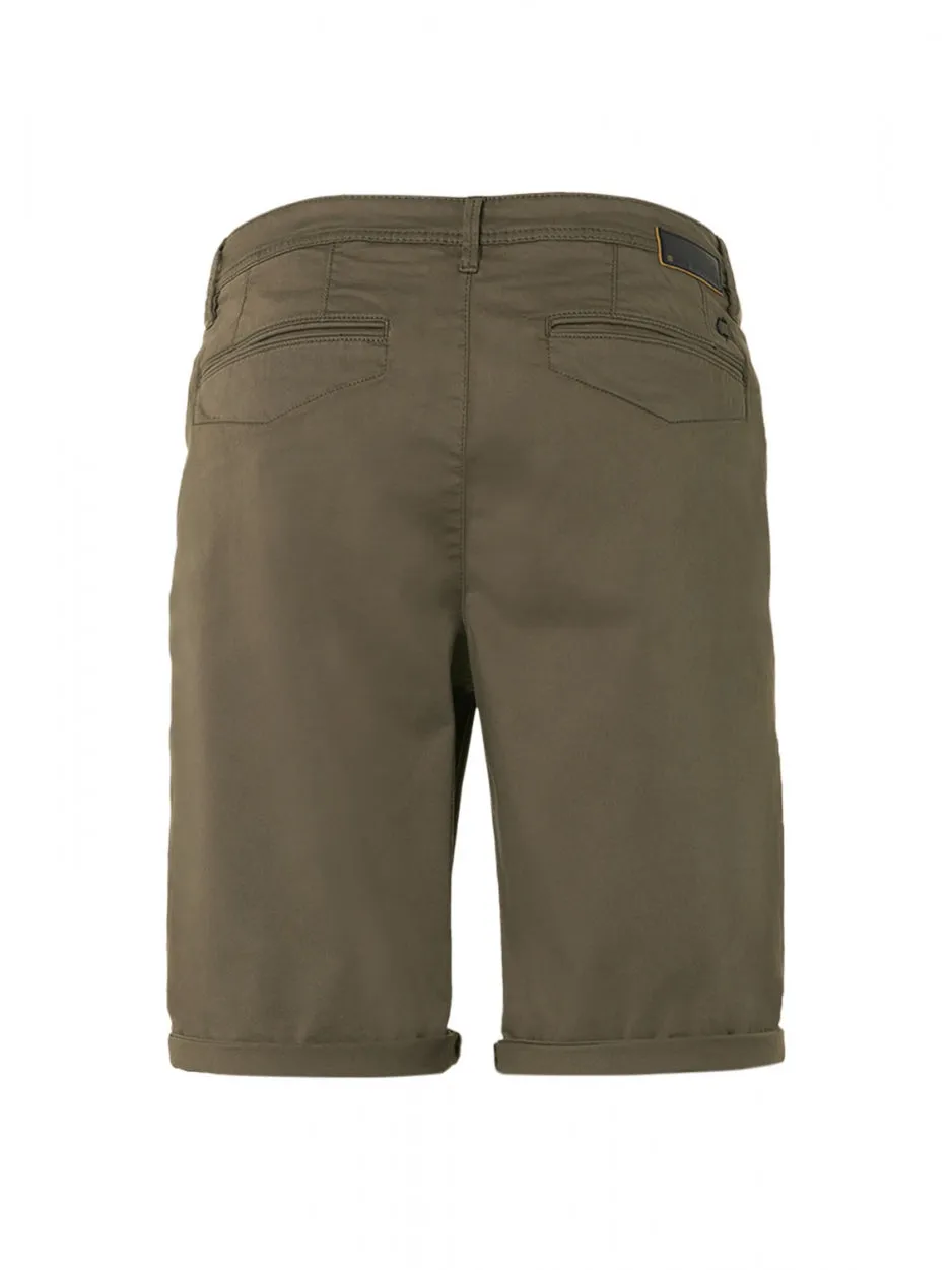 Short Chino Garment Dyed Twill Stretch | Army