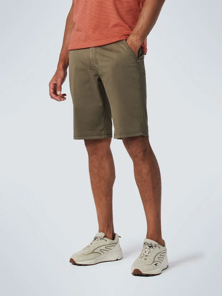 Short Chino Garment Dyed Twill Stretch | Army