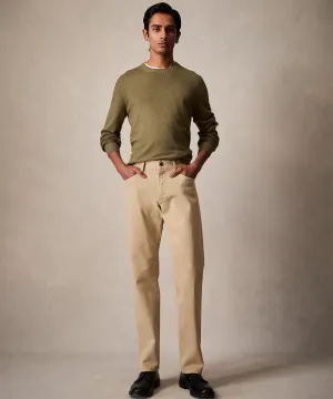 Slim Fit 5-Pocket Chino in Casual Khaki