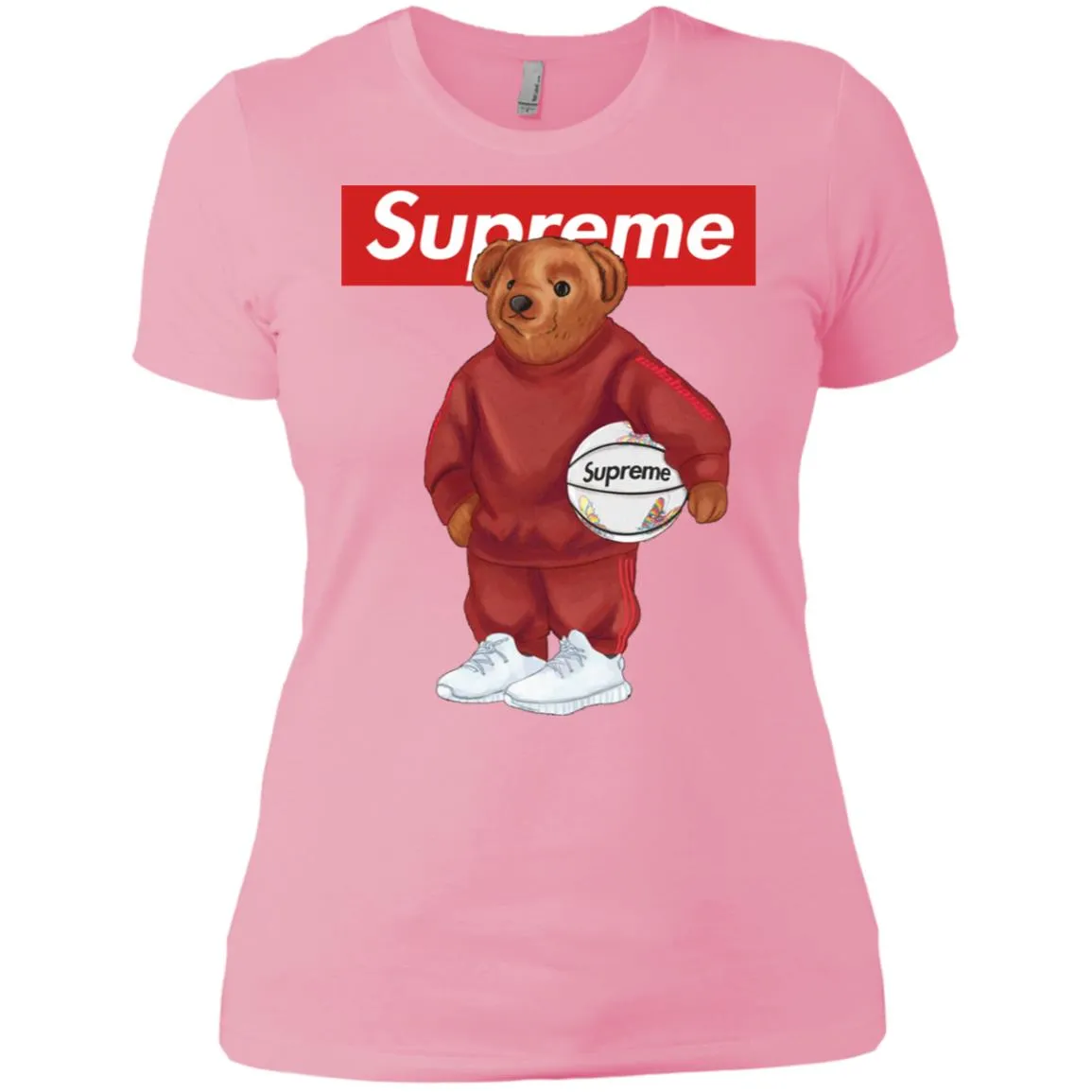 Supreme Bear Sport T-shirt Women Cotton T-Shirt