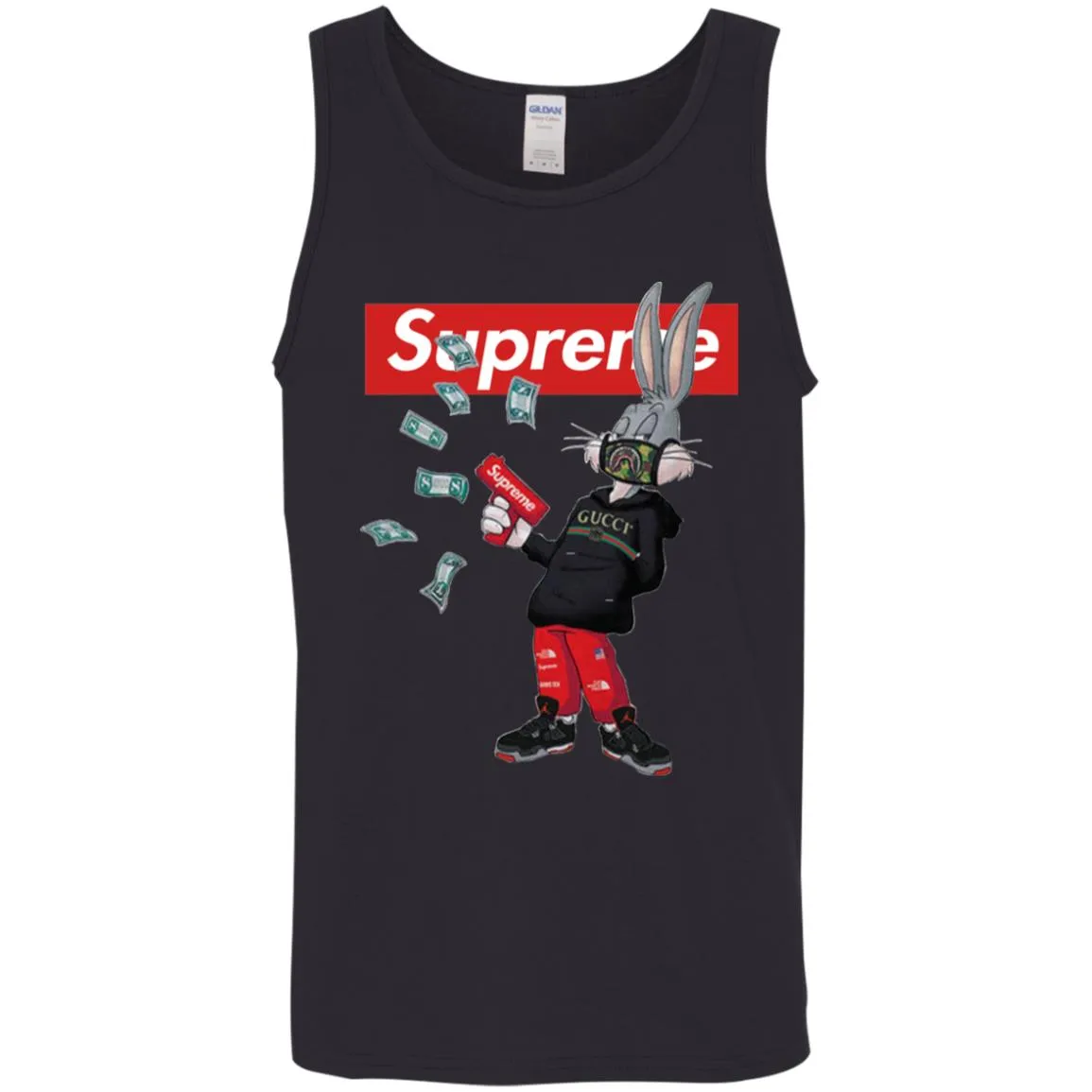 Supreme Rabbit Gucci Gang T-shirt Men Cotton Tank