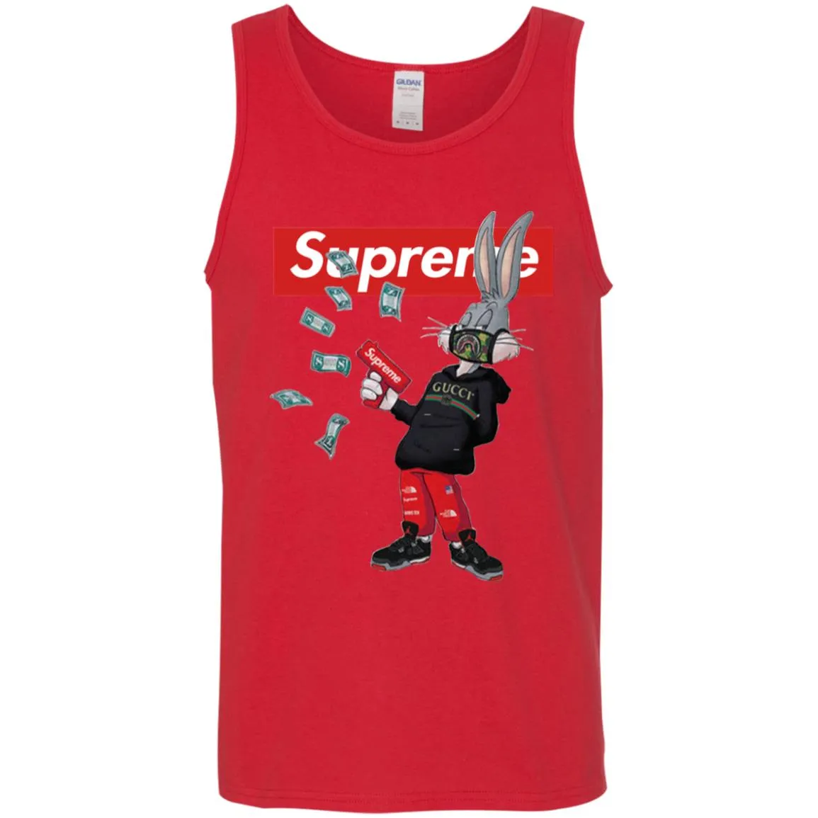 Supreme Rabbit Gucci Gang T-shirt Men Cotton Tank