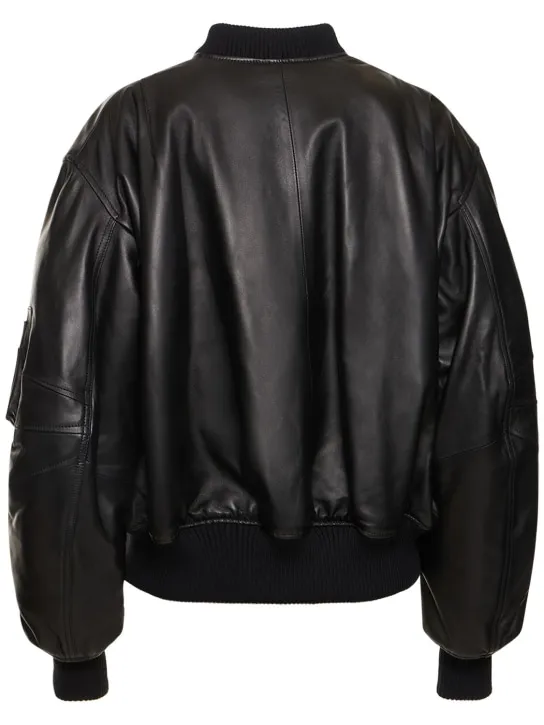 The Attico   Anja Napa leather bomber jacket 