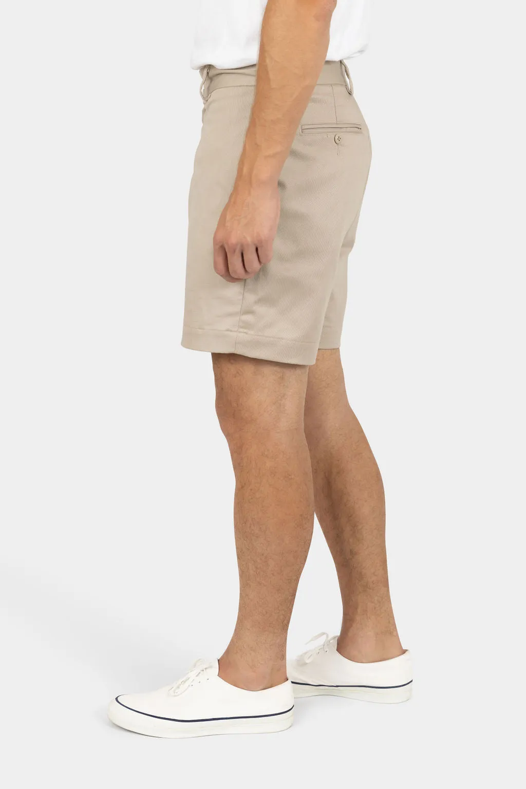 Twill Chino Shorts Khaki