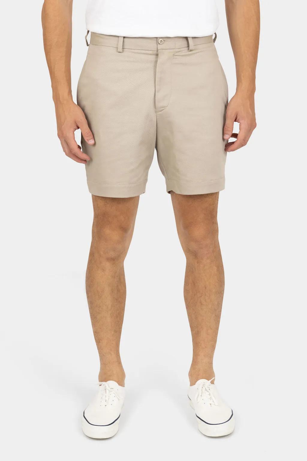 Twill Chino Shorts Khaki