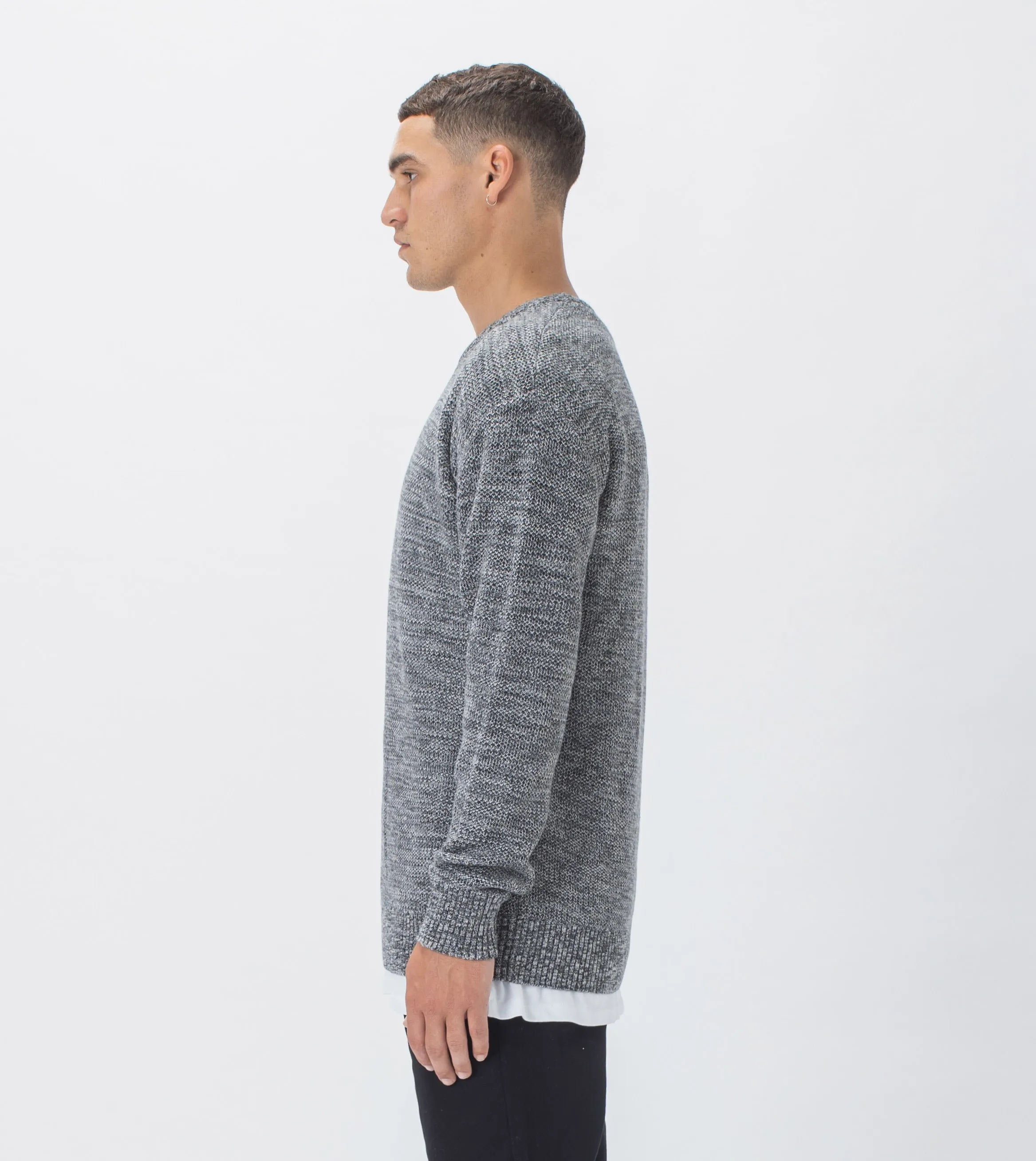 Twisted Crew Knit Ash