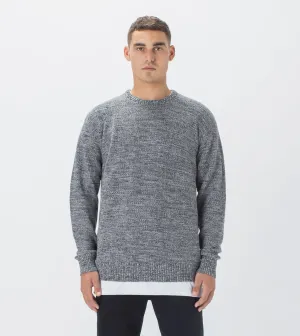 Twisted Crew Knit Ash