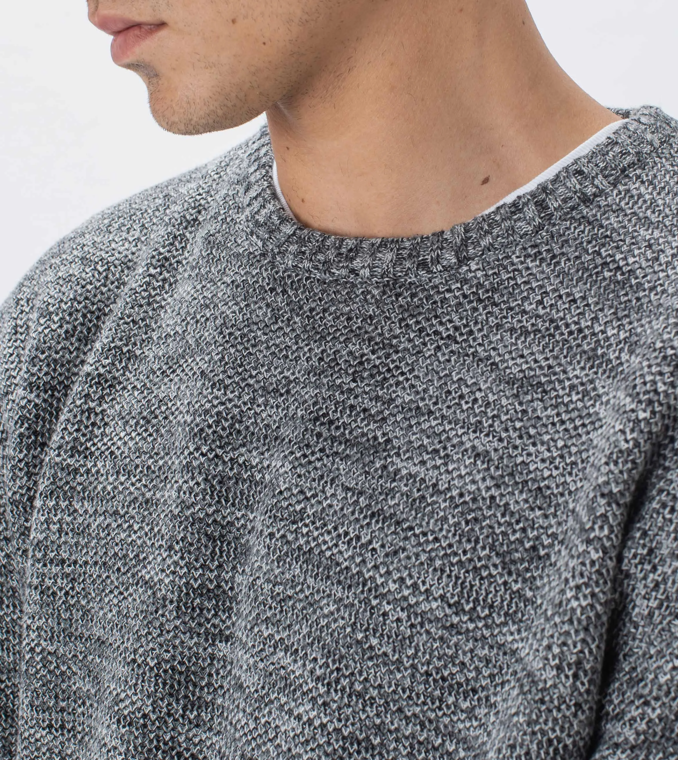 Twisted Crew Knit Ash