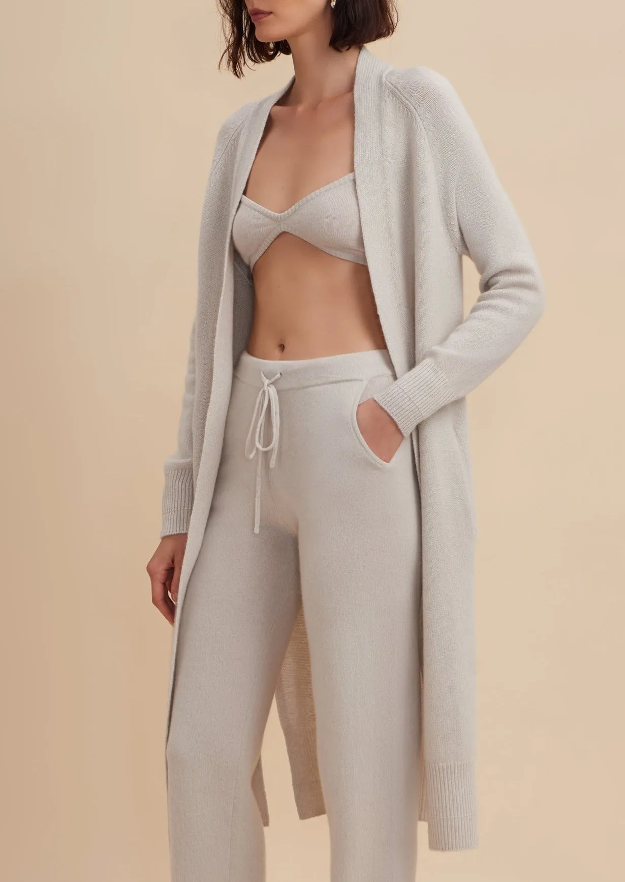 Vicia Cashmere Bralette - Fog