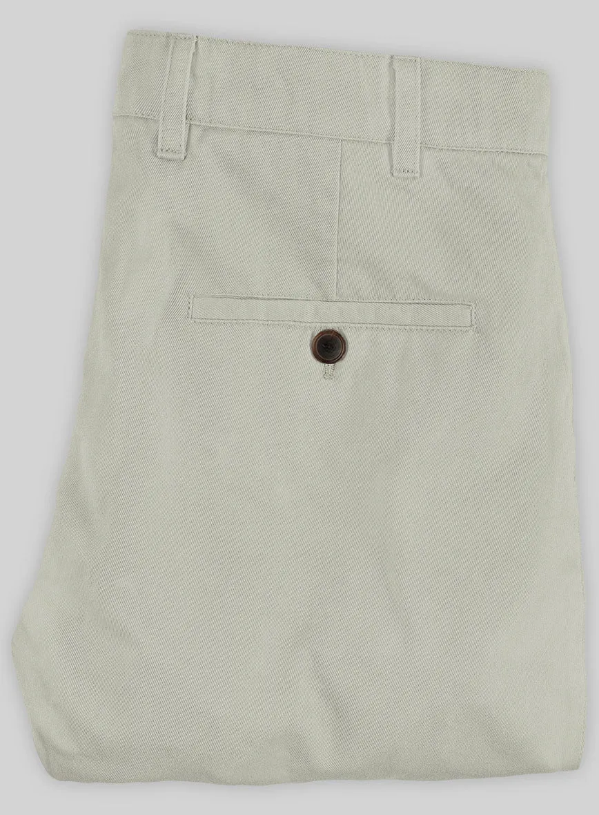 Washed Slate Green Stretch Chino Pants