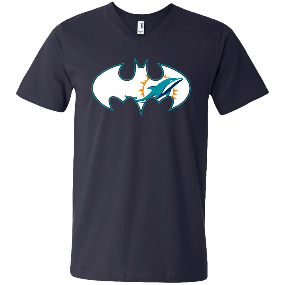 We Are The Miami Dolphins Batman Nfl Mashup Men V-Neck T-Shirt