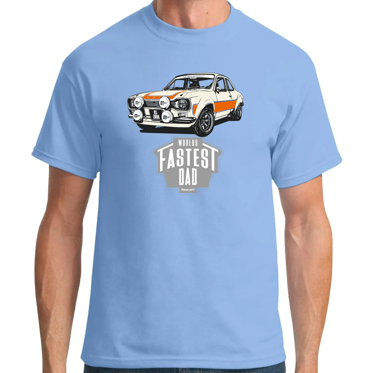 WORLD'S FASTEST DAD FORD ESCORT MK1 RS2000 T-SHIRT