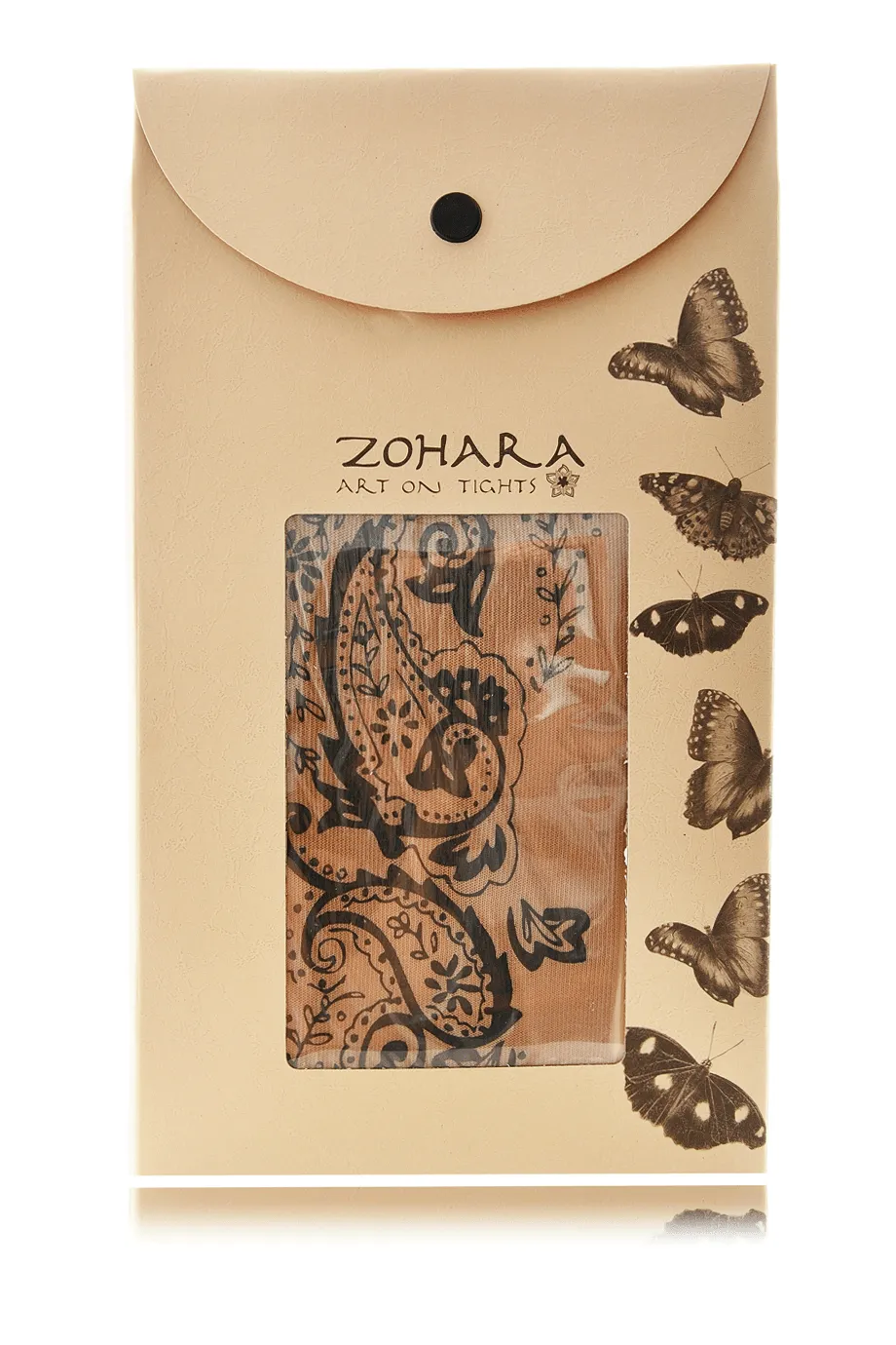 ZOHARA PAISLEY PRINT Beige Tights